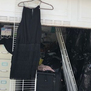 Black flapper dress